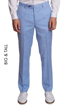 Big & Tall Downing Pants - Blue Double Check